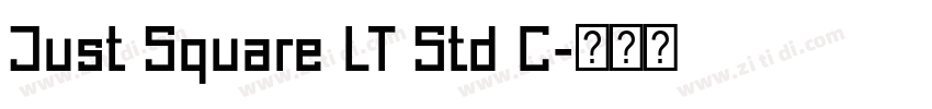 Just Square LT Std C字体转换